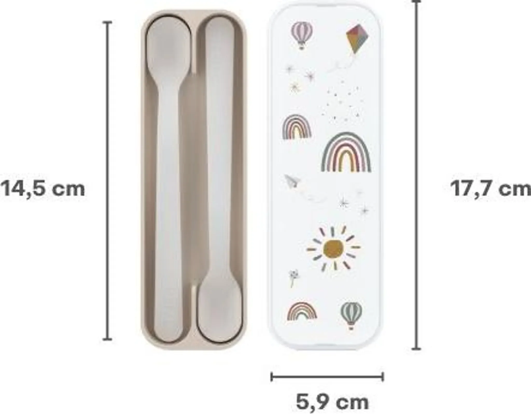 Fütterlöffel „Mepal Mio – Forest Friends“ – 2er-Set, BPA-frei