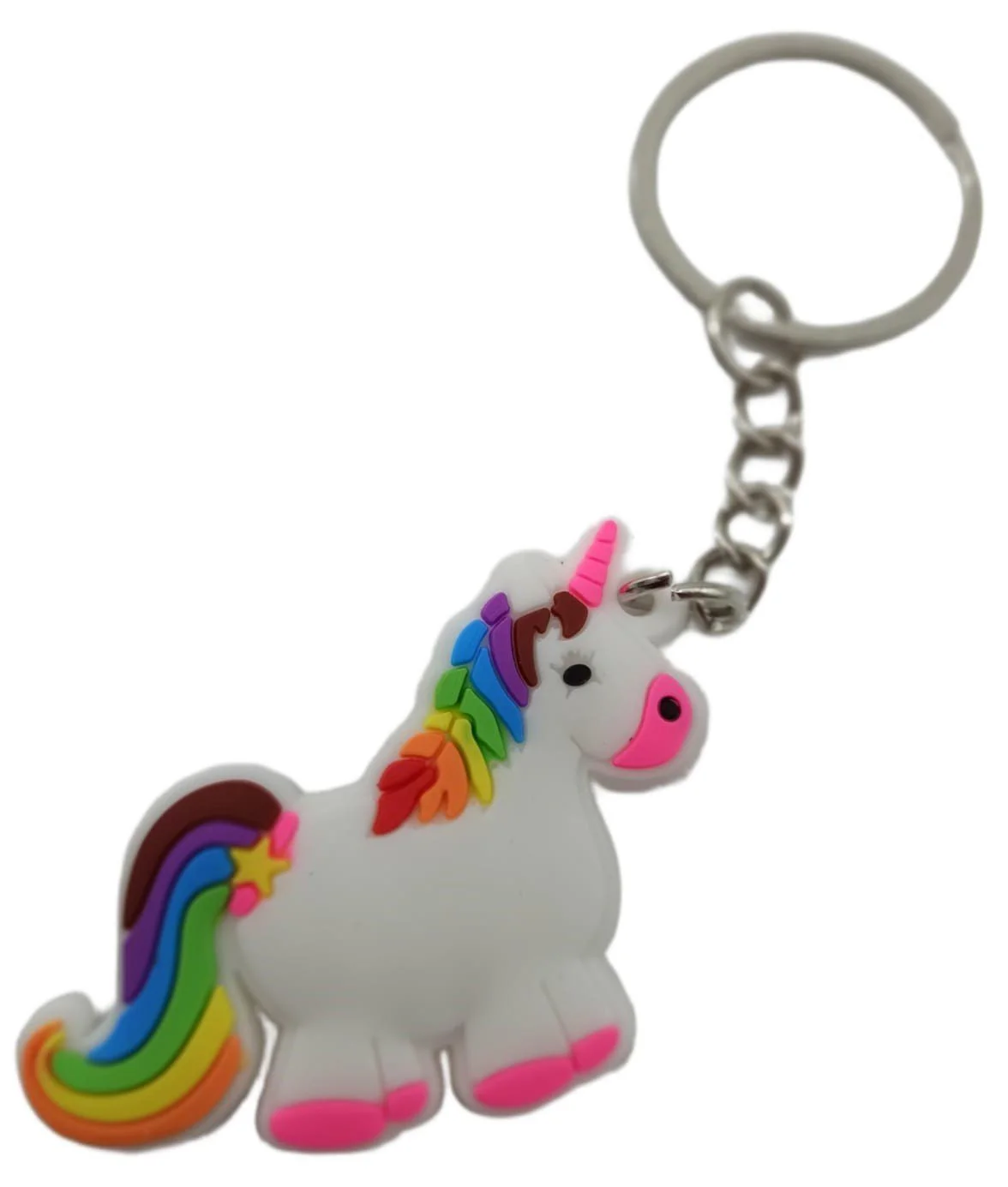 Schlüsselanhänger „Mini Einhorn“ – Fidget-Gadget aus Gummi