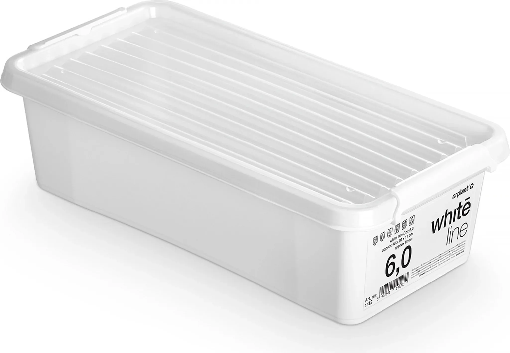 Aufbewahrungsbox Mit Deckel Clips, 6 L