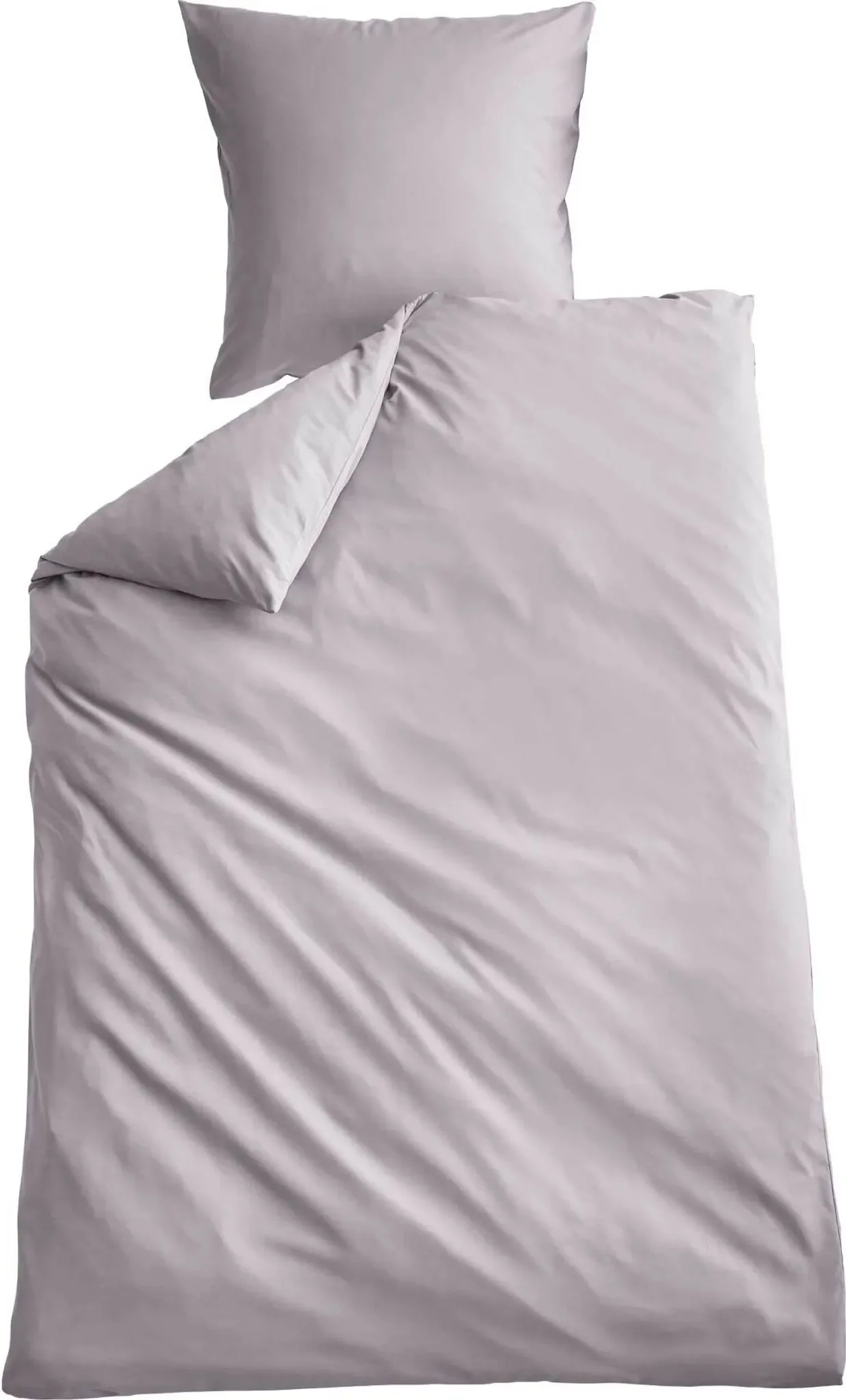 Microsatin Bettwäsche-Set 135×200 cm – „Berlin“ Stein (Wendebettwäsche)
