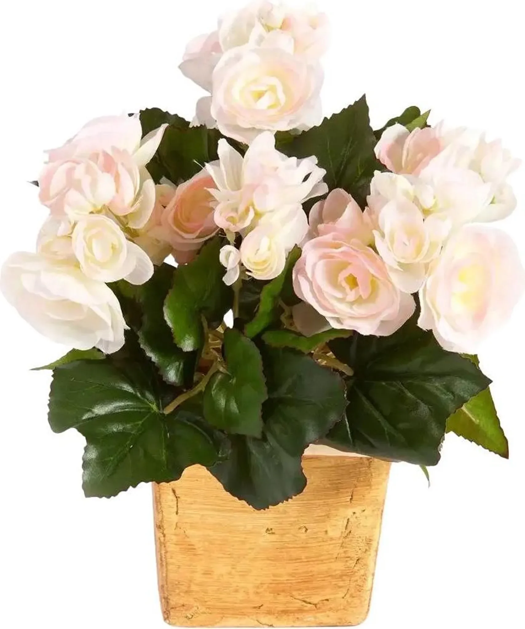 aplanta Künstliche Begonie „Tim“ – Steckpflanze, 20 cm