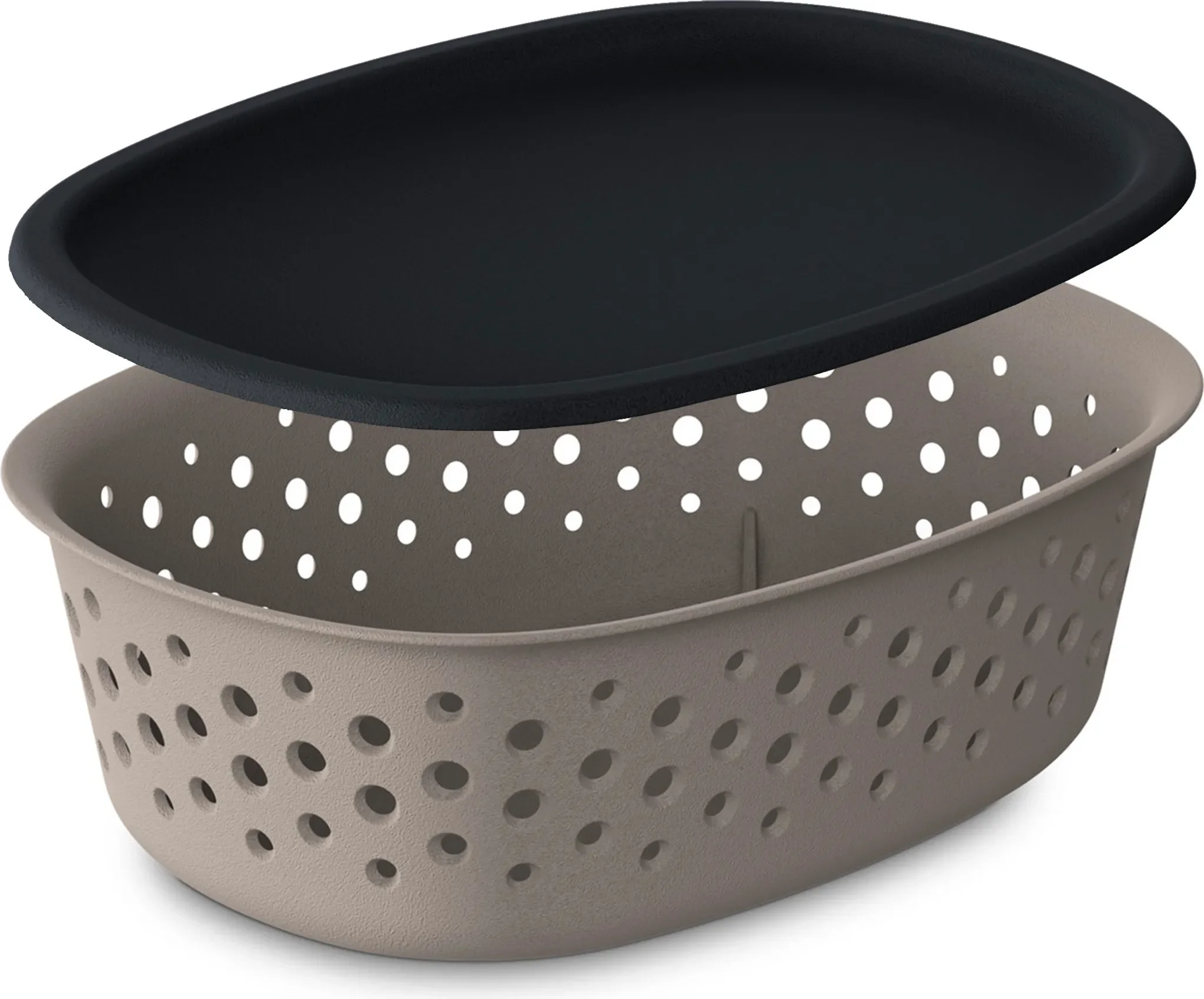 Aufbewahrungsbox mit Deckel – 0,8 L, Hellbraun, 18,5×13,5×6 cm