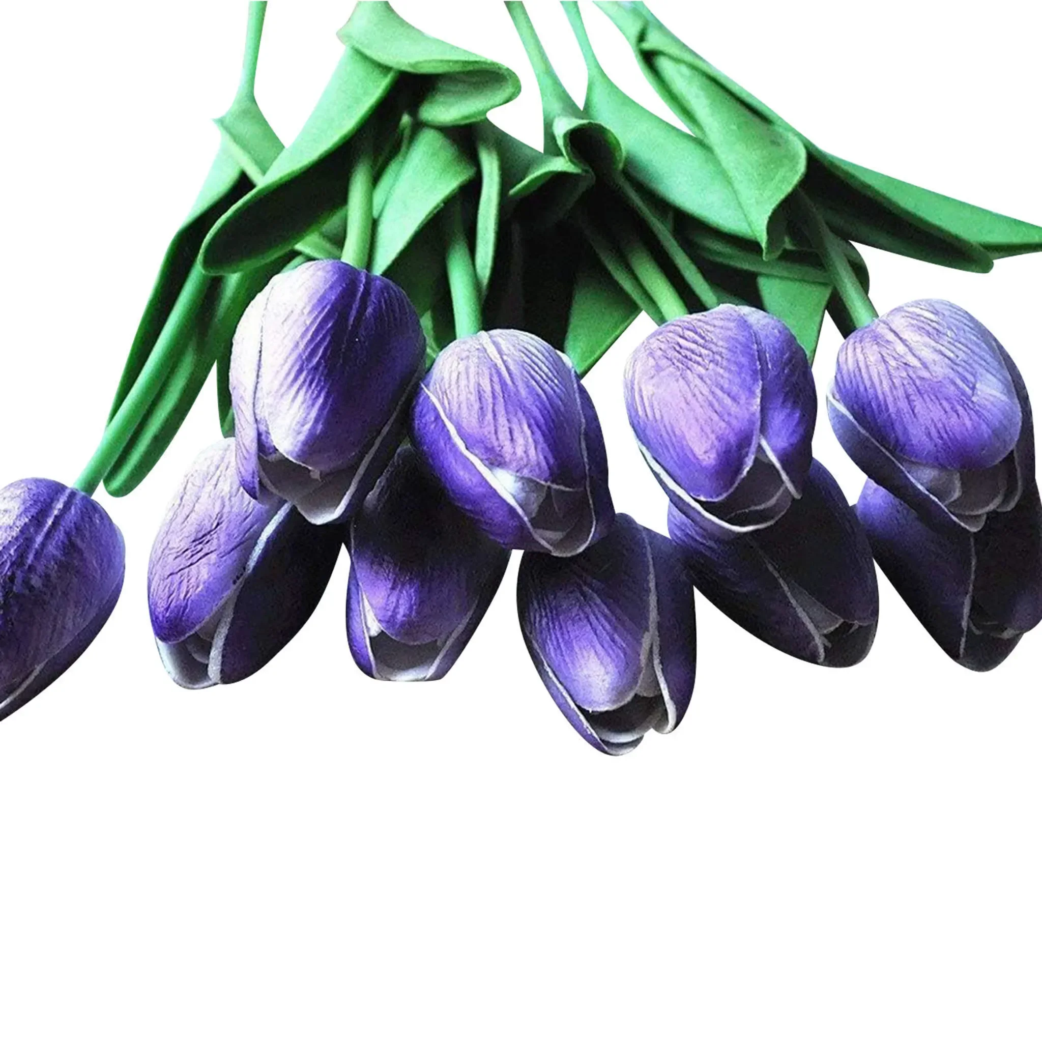 STILVORA Kunstblumen – 10er-Set Tulpen, Lila (ohne Vase)