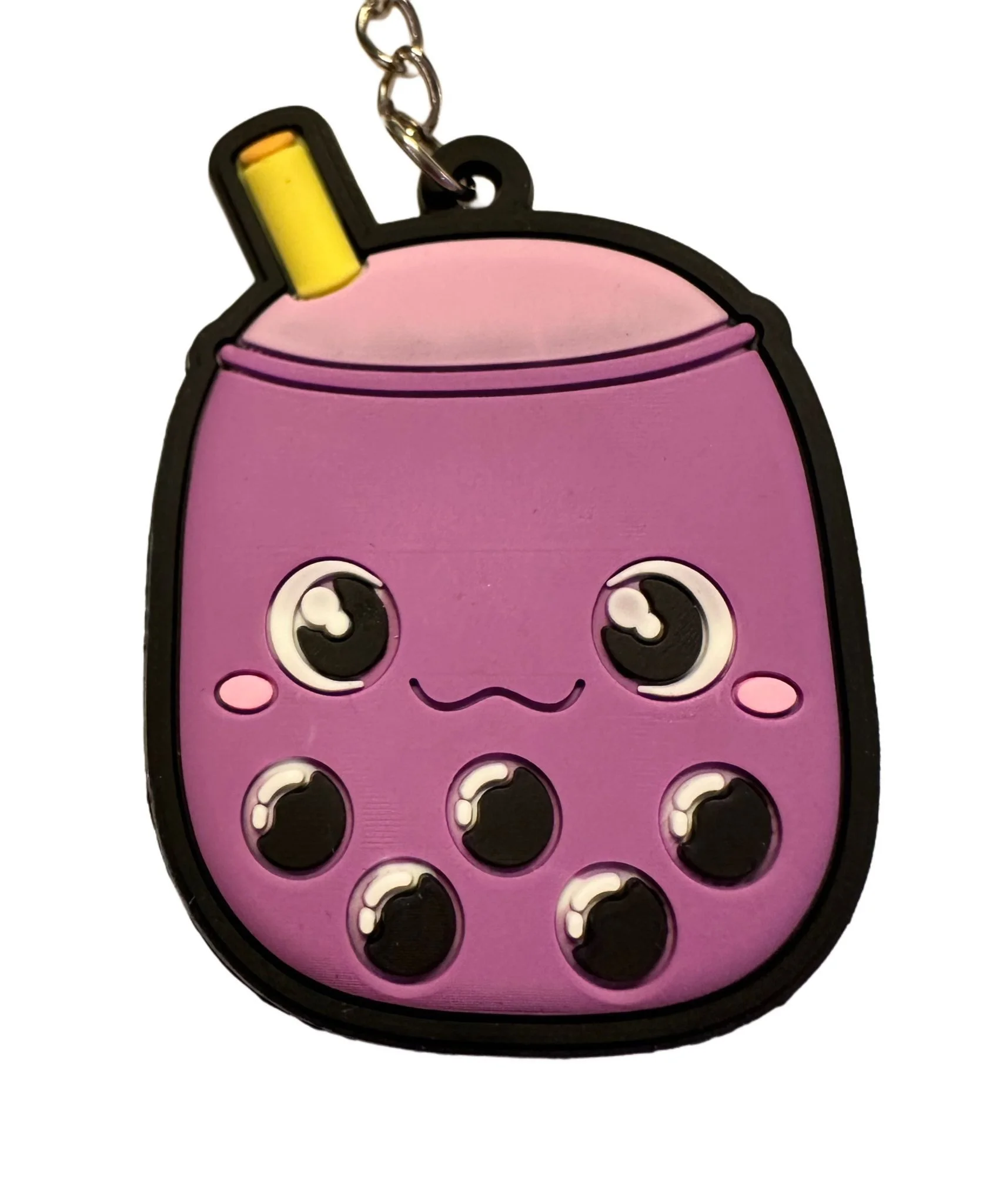 Schlüsselanhänger „Bubble Tea“ – Mini-Anhänger 6 cm, Lila