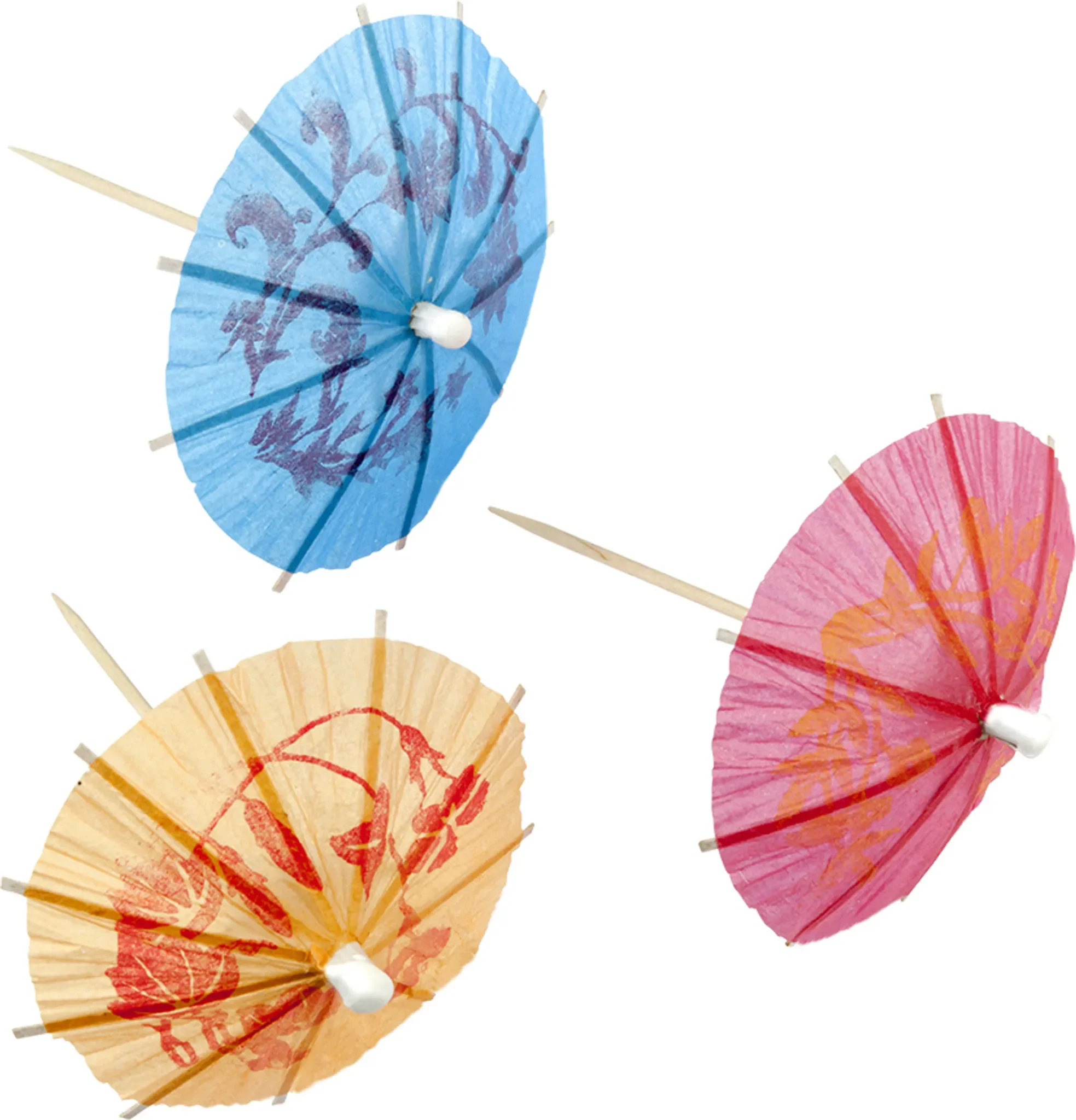 Dekorationsschirmchen – 12 Stück, 10 cm