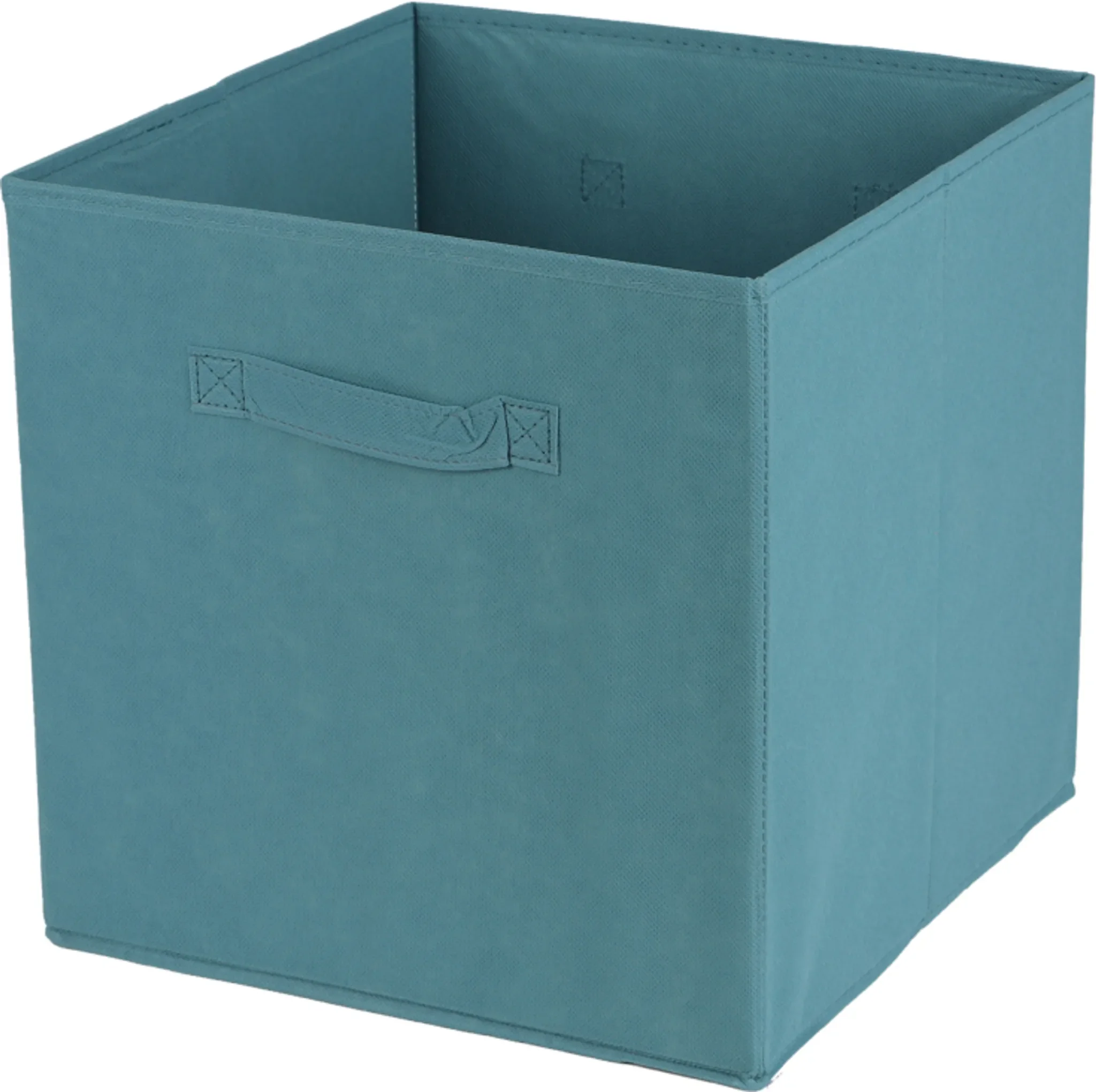 Aufbewahrungsbox Textil – petrolfarben, 31×31×31 cm
