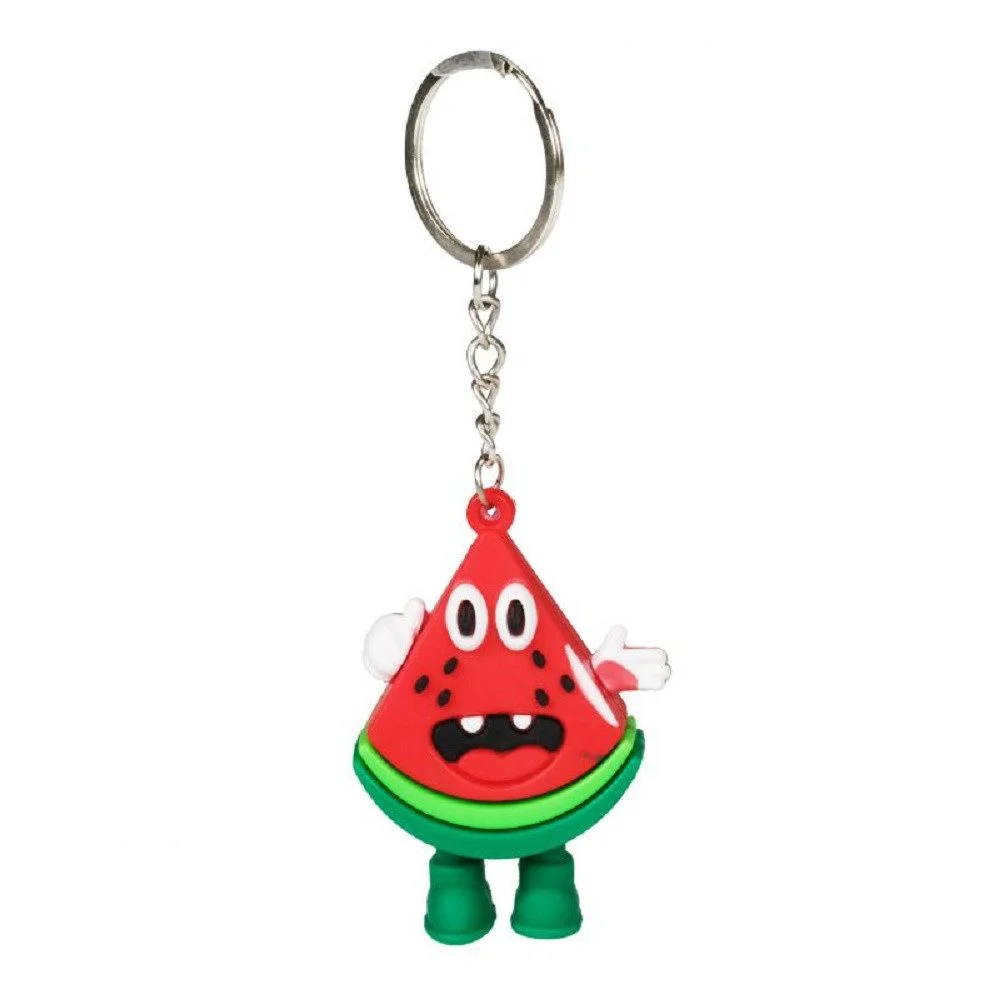 Schlüsselanhänger „Mini Melone“ – 3D-Anhänger 4 cm, Cartoon-Design