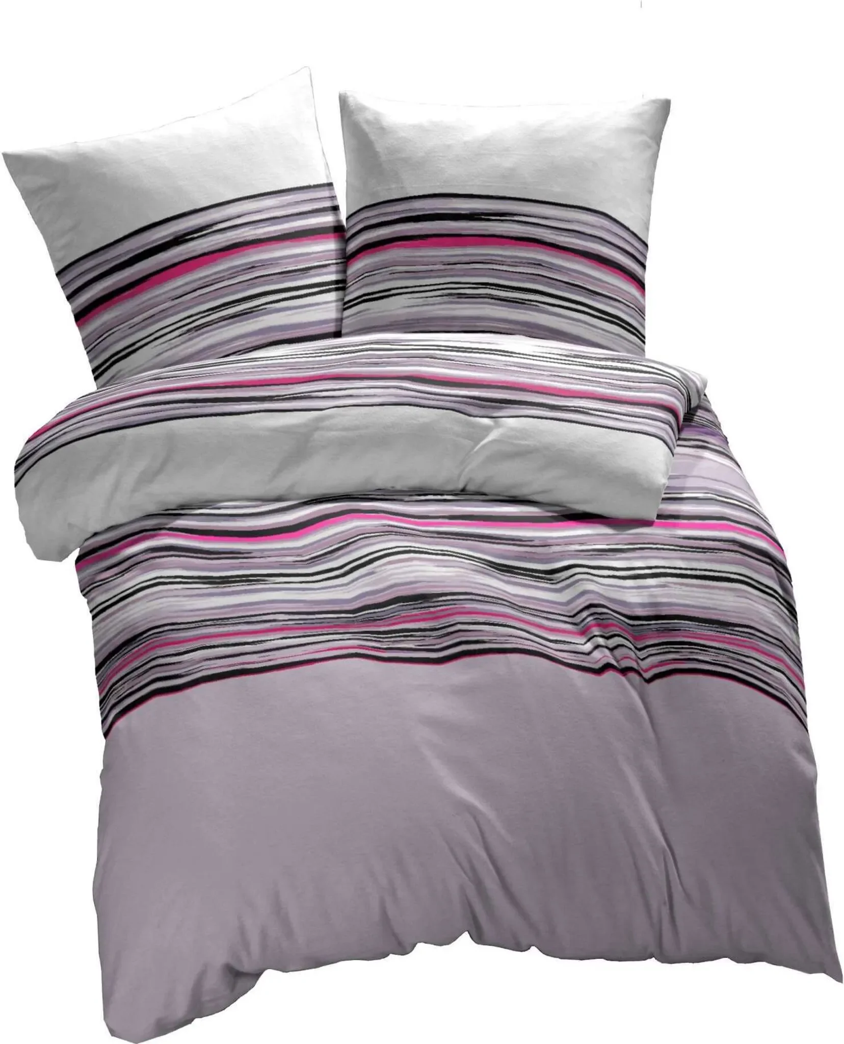 etérea Renforcé Kopfkissenbezug Jeanine Violett – 80×80 cm