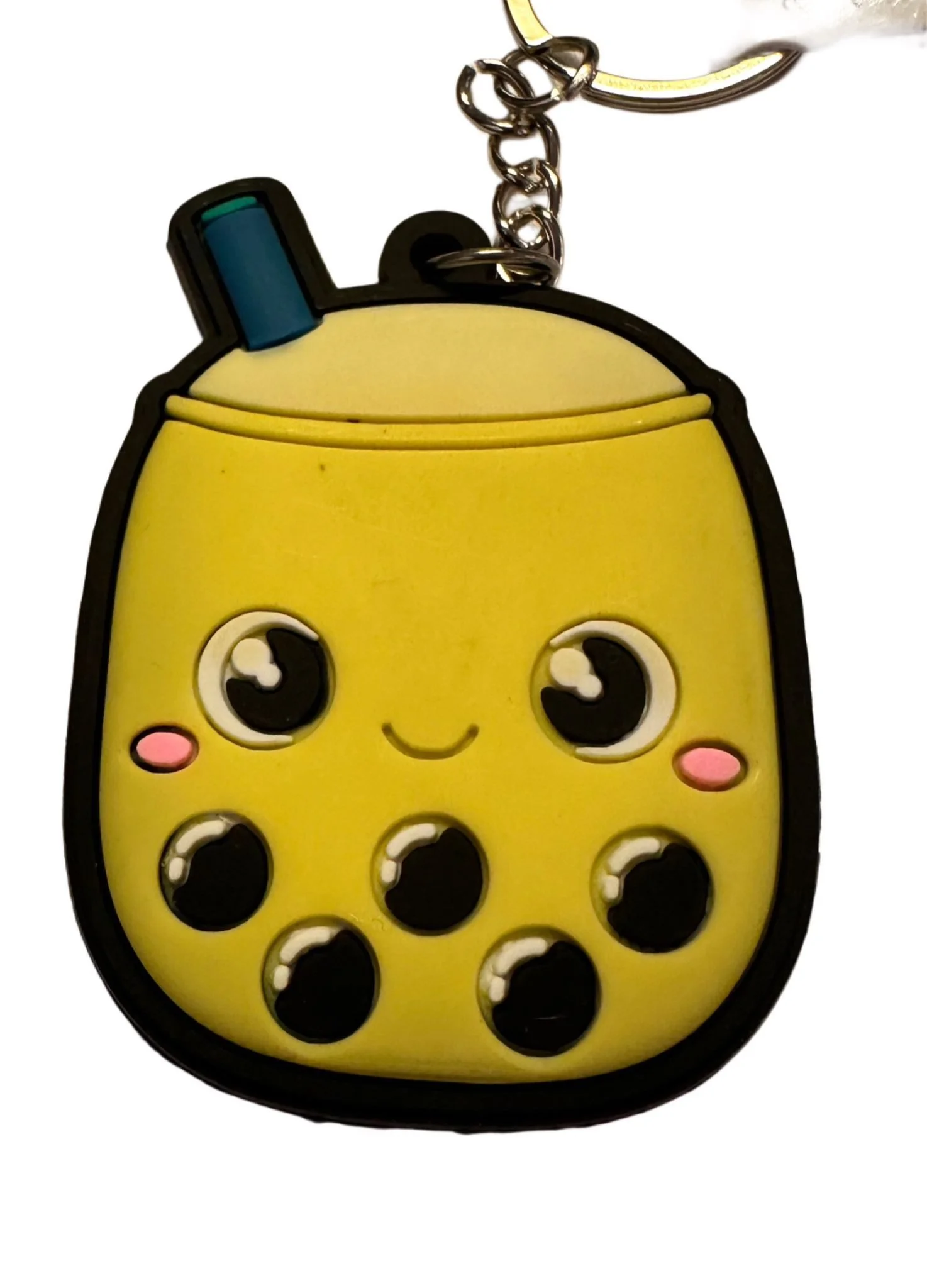 Schlüsselanhänger „Bubble Tea“ – Mini-Anhänger 6 cm, Gelb