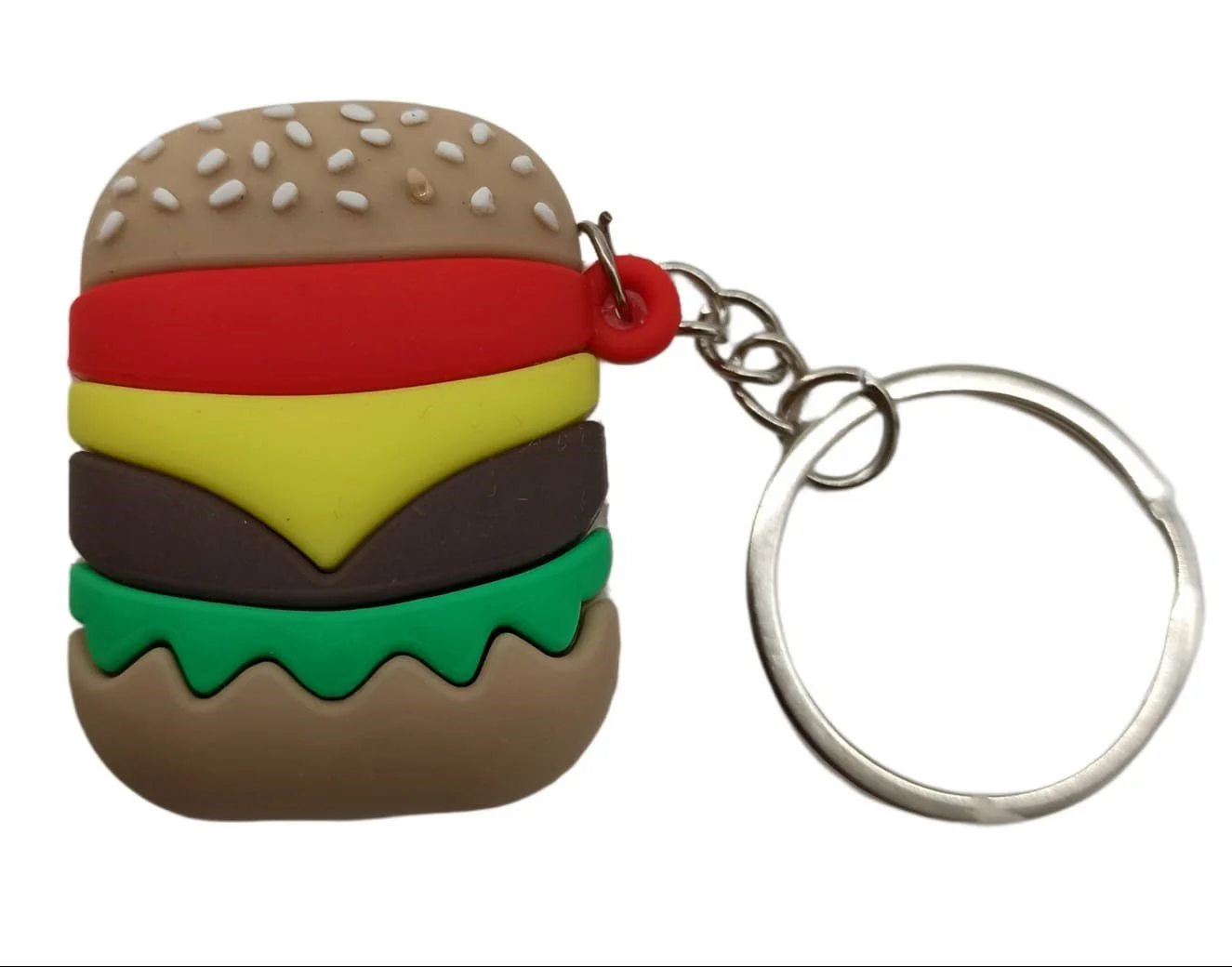 Fidget-Gadget Schlüsselanhänger „Mini Hamburger“