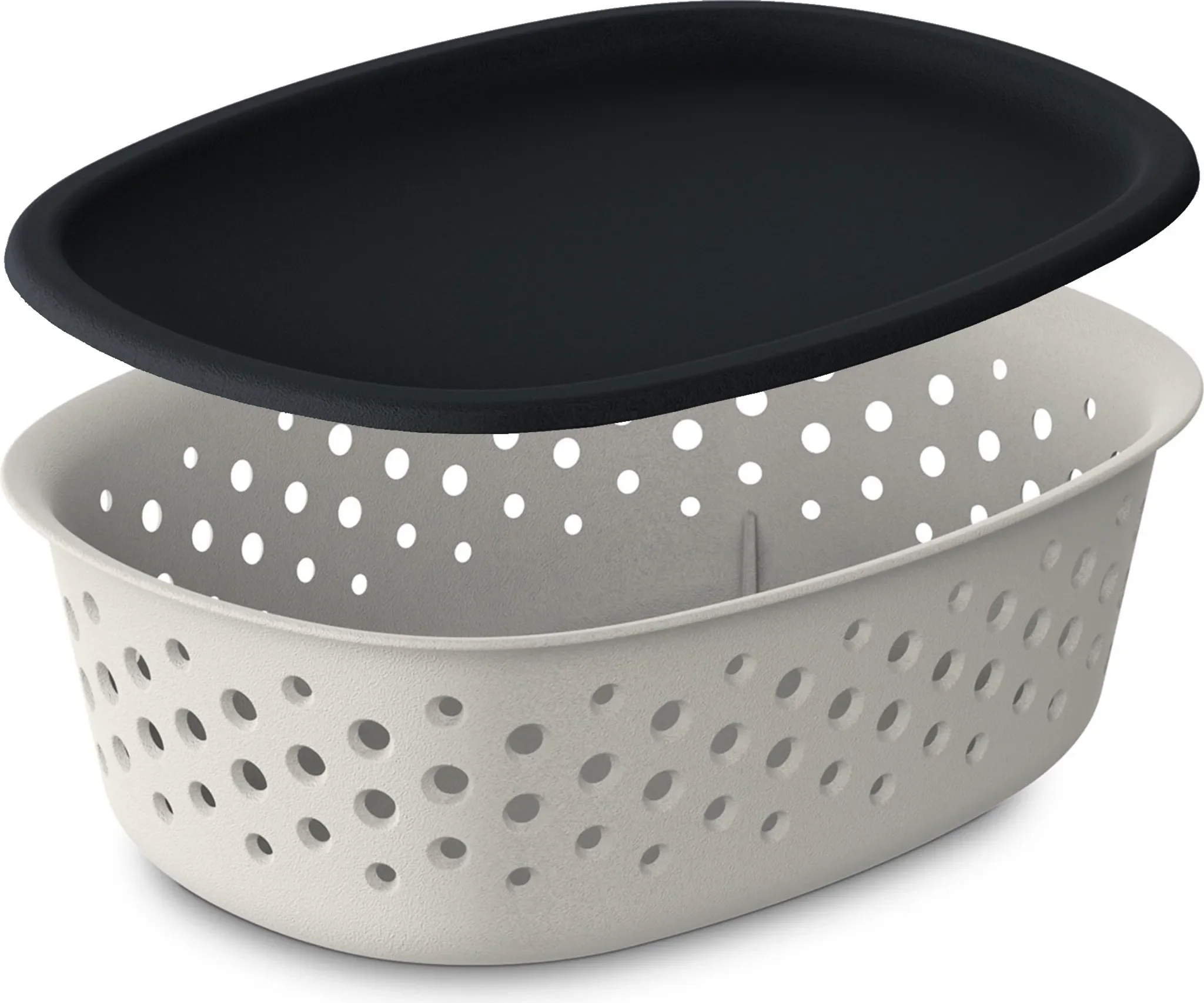 Aufbewahrungsbox mit Deckel – 0,8 L, Beige, 18,5×13,5×6 cm